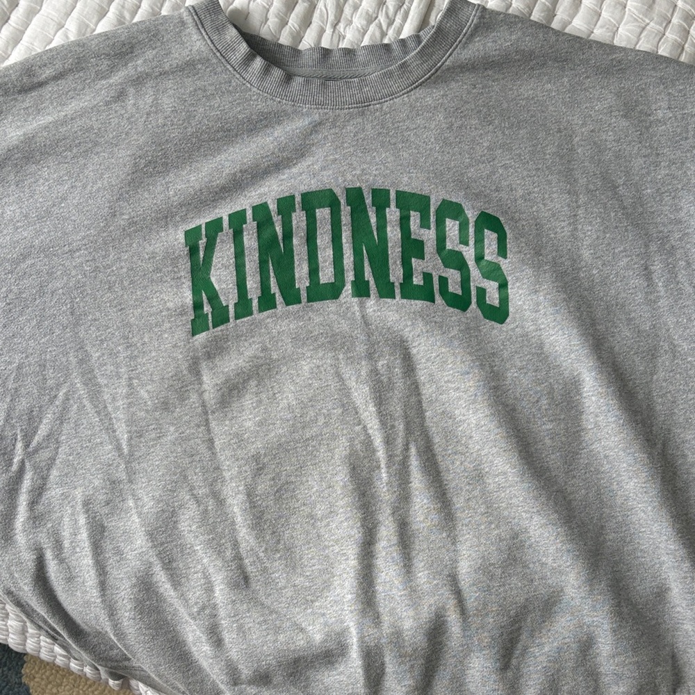 Old Navy Gray Kindness Sweatshirt